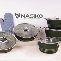 سرویس قابلمه 11پارچه چدن برند ناسیکو NASIKO
