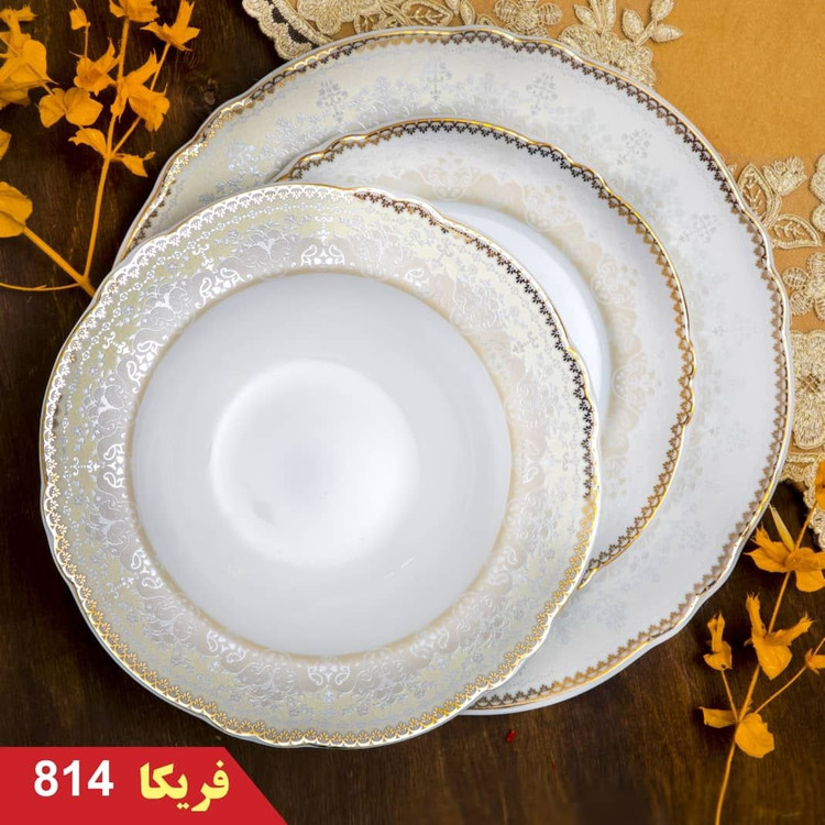 سرویس چینی پردیس طرح فریکا 30 پارچه کد 814