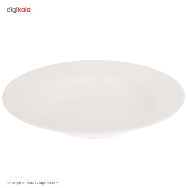 سرویس غذاخوری 102 پارچه چینی زرین ایران سری ایتالیا اف مدل White درجه عالی