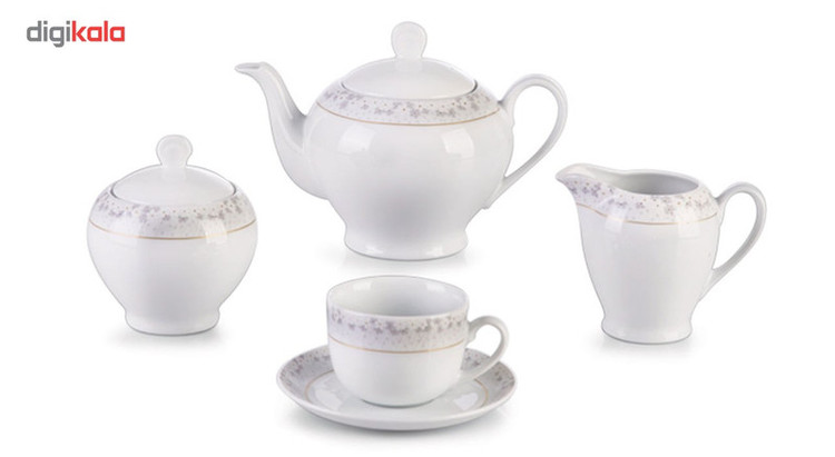 سرویس غذاخوری 102 پارچه چینی زرین ایران سری ایتالیا اف مدل Bridal درجه یک