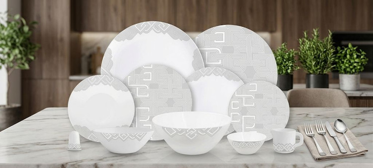 🍽 سرویس ۳۵ پارچه ۶نفره غداخوری برند پارس اپال
