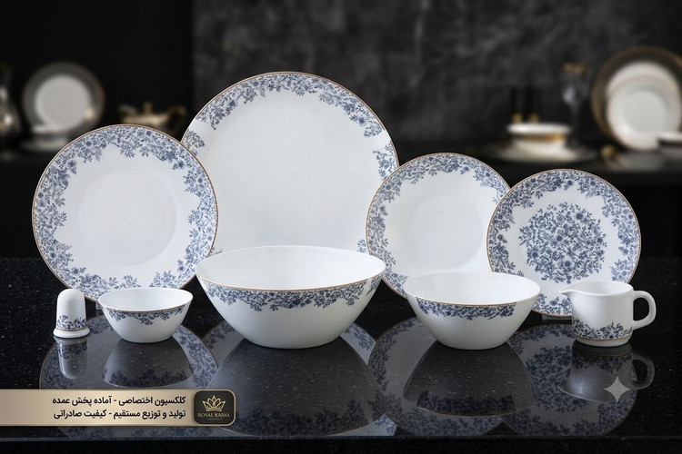🍽 سرویس ۳۵ پارچه ۶نفره غداخوری برند پارس اپال درجه یک
