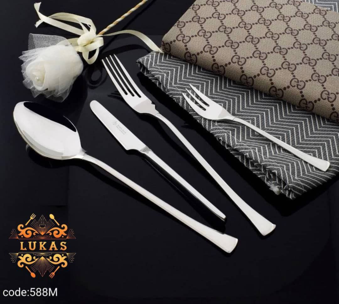 سرویس  قاشق چنگال 140 پارچه لوکاس کد 588M